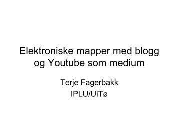 Terje Fagerbakk - Norgesuniversitetet