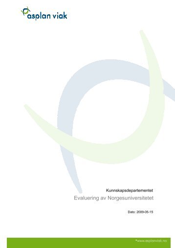 Evalueringsrapporten - Norgesuniversitetet