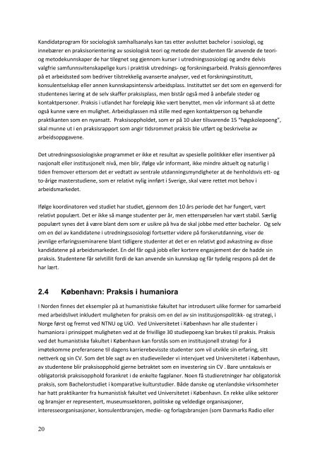 Rapport - Norgesuniversitetet