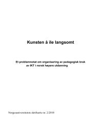 Kunsten Ã¥ ile langsomt - Norgesuniversitetet