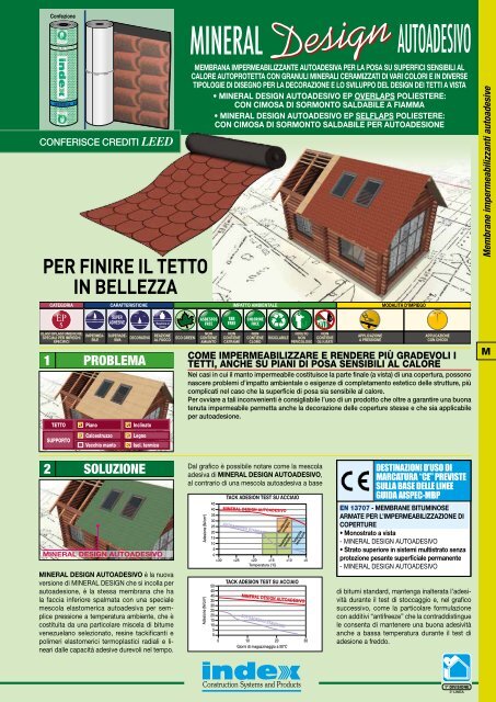 Scheda tecnica Mineral Design Autoadesivo - Index S.p.A.