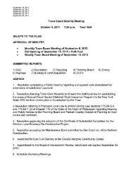 Town Board Monthly Meeting October 4,2011 7:30 p.m. Town Hall ...