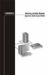 installing the adaptec scsi card 29320