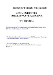 Vorlesung - Institut fÃ¼r Politische Wissenschaft