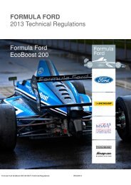 2013 FF EcoBoost 200 Regulations - British Formula Ford