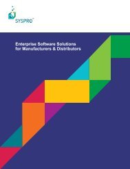 Enterprise Software Solutions for Manufacturers ... - ORG Consult