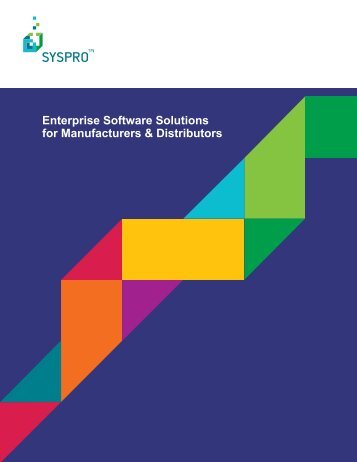 Enterprise Software Solutions for Manufacturers ... - ORG Consult