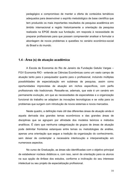 PDI Economia Versao 01 rev - EPGE/FGV - FundaÃ§Ã£o Getulio Vargas