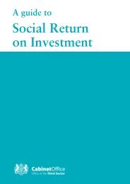 A Guide to Social Return on Investment (SROI) - Bond