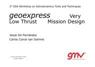 GEOEXPRESS: GMV tool for very low-thrust mission design - ESA