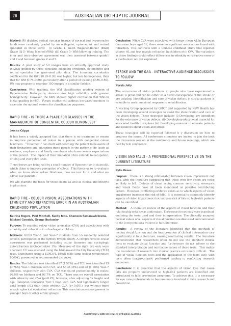 Verbal Skills during Patient Consultations Compressive Optic ...