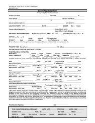 Student Registration Form - Mahopac Central School District