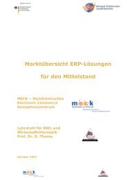 Marktübersicht ERP-Lösungen für den Mittelstand - MECK