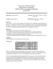 GEOG 2152F Course Outline - Geography, Department of ...