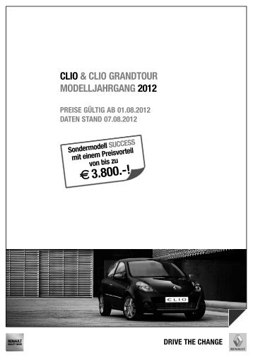 clio preisliste - Renault