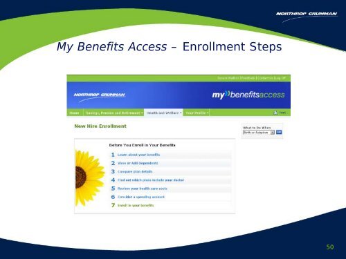 NHO International 2009 - Benefits Online