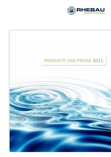 PRODUKTE UND PREISE 2011 - Rhebau GmbH