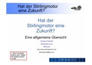 Hat der Stirlingmotor eine Zukunft? - Educanet