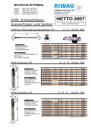 NETTO 2007 - Riwag PrÃ¤zisionswerkzeuge AG