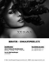 Vegas Vital Berater-Einkaufspreisliste Vegas Vital ...