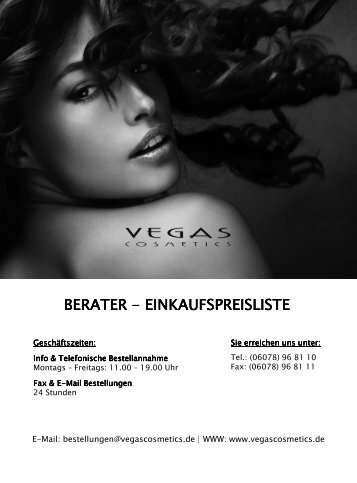 Vegas Vital Berater-Einkaufspreisliste Vegas Vital ...