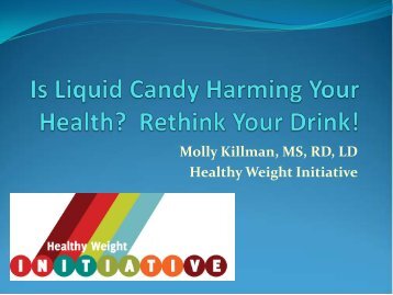 Is Liquid Candy Harming Your Health? - Alabama Department of ...