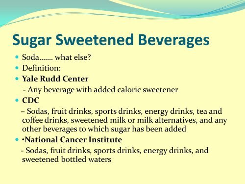 Is Liquid Candy Harming Your Health? - Alabama Department of ...