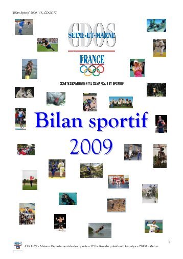 Bilan sportif 2009 - 1Ã¨re partie - CDOS Seine et Marne