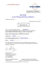 MUSTER (in der Montageanleitung enthalten)