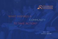 What InspIres a CommunIty to take aCtIon? - Denver Metro ...
