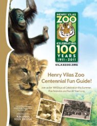 Capital Newspapers Advertising Supplement ... - Henry Vilas Zoo