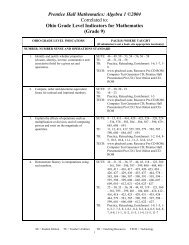 Prentice Hall Realidades A C 04 Level 1 Correlated To North