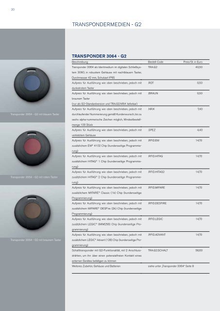 PREISLISTE SYSTEM 3060.