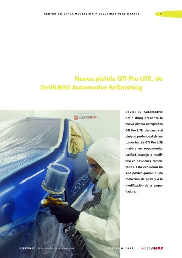 Nueva pistola GTI Pro LITE, de DeVILBISS Automotive ... - El Chapista