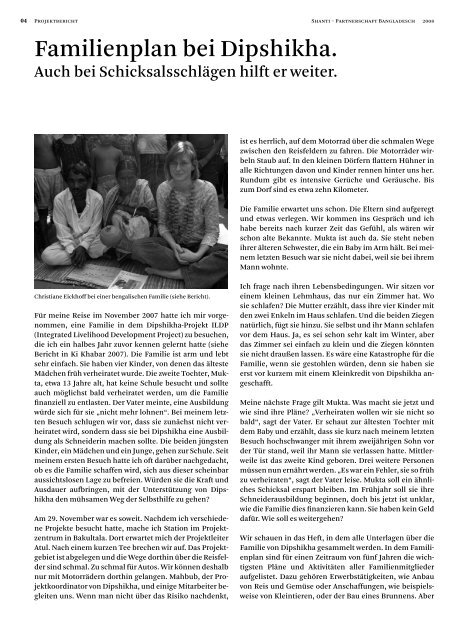 KiKhabar 2008 - Shanti Partnerschaft Bangladesch eV