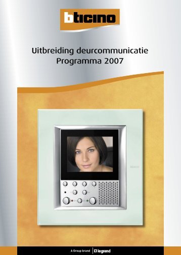 Download aanvullende catalogus - Legrand