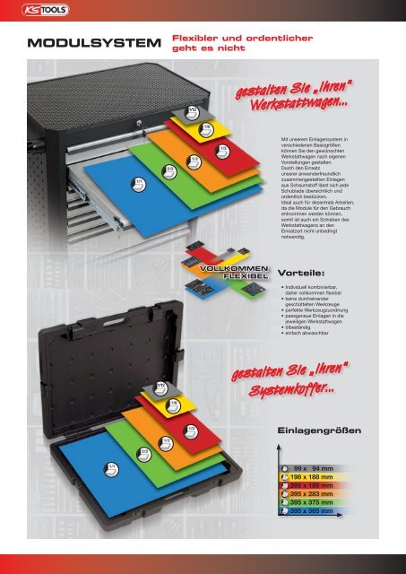 werkstattwagen + modulsystem / betriebseinrichtung - Ks-tools.com