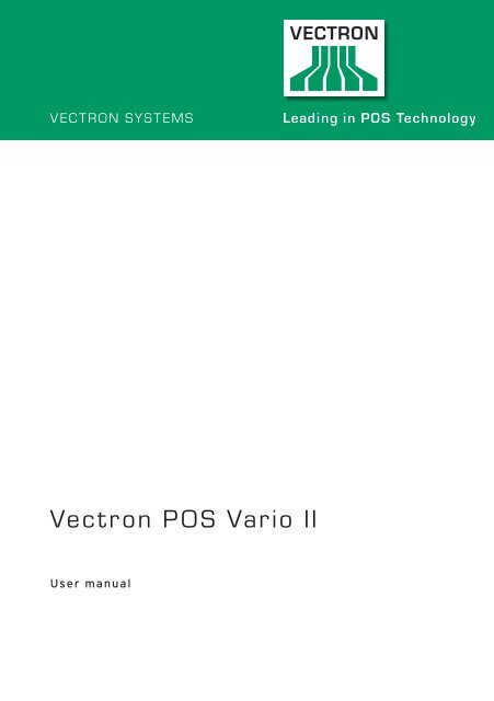 Vectron POS Vario II - Vectron Systems AG