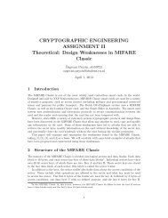 Design Weaknesses in MIFARE Classic - PROXMARK.org