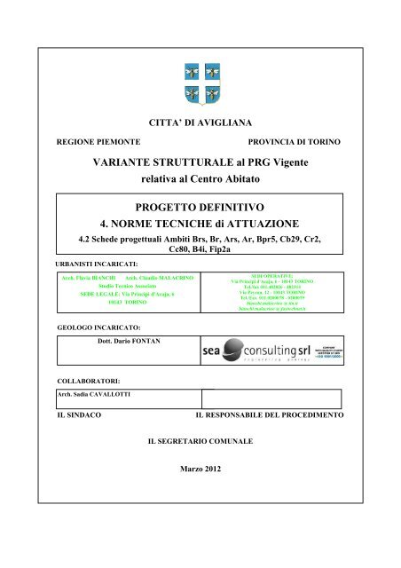 L08_07ter H742 NTA mar 2012 elab 4_2.pdf - Comune di Avigliana