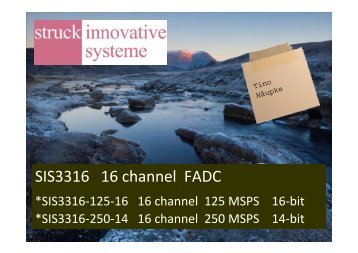 SIS3316 16 channel FADC