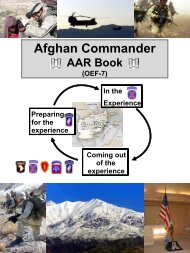 Afghan Cdr AAR Book - Company Command - U.S. Army