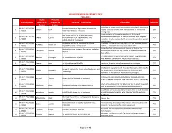 propuneri primite PCCA 2 - CNDI