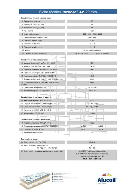 Ficha TÃƒÂ©cnica de Producto - Alucoil