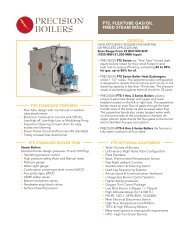 FTS Flextube, Gas/Oil, Steam Boiler - Precision Boilers