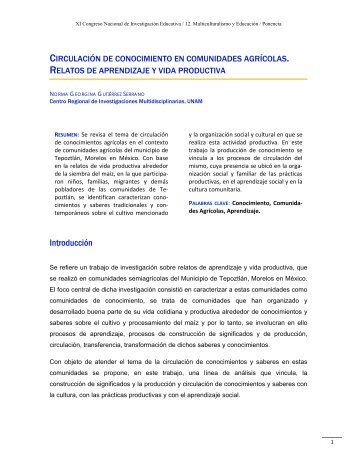 IntroducciÃ³n - Consejo Mexicano de InvestigaciÃ³n Educativa, AC