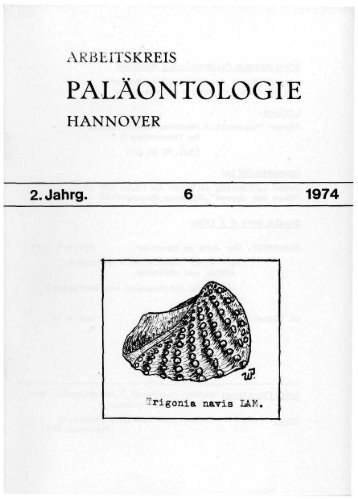 2. Jahrg. 1974 - Arbeitskreis Paläontologie Hannover