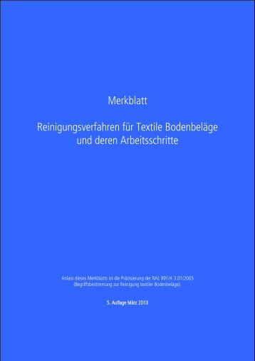 Merkblatt - Carpet Concept Objekt-Teppichboden GmbH