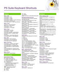 How to Use PS Suite Keyboard Shortcuts