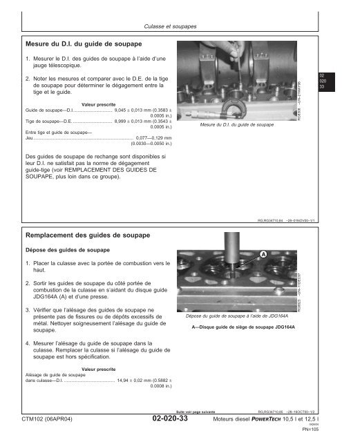 Moteurs diesel 10,5 l et 12,5 l Moteur de base